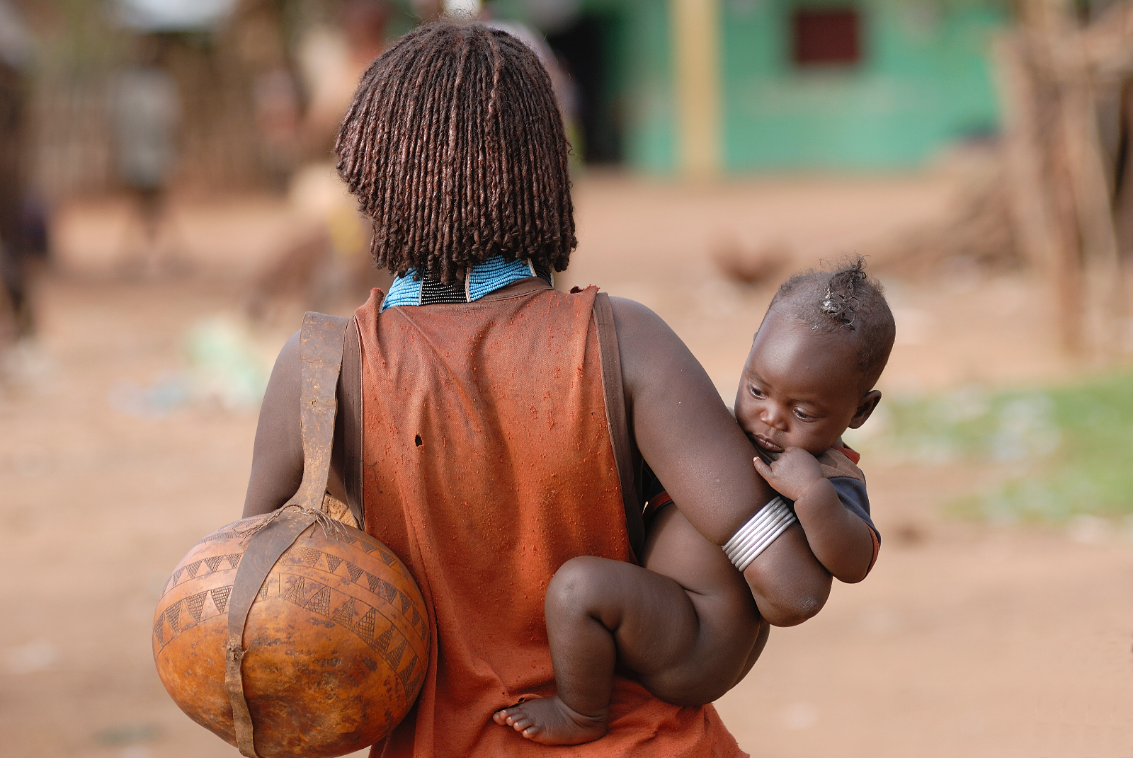 Giovane donna di etnia Hamer, Etiopia del sud