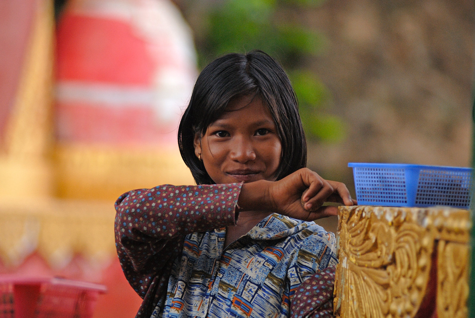 Venditrice ambulante, Myanmar